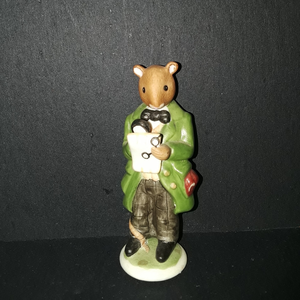 Franklin Mint Woodmouse family PROFESSOR
